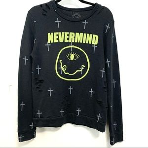 Recycled Karma Nevermind Graphic Sweatshirt